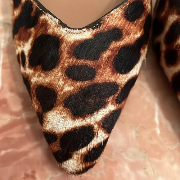 Gianni Bini Animal Print Heels with Sparkling Accents - Picture 4 of 10